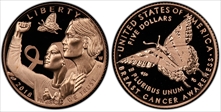 2018-W $5 Breast Cancer Awareness PR69DCAM