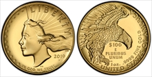 2019-W $100 High Relief Enhanced .9999 Fine SP69PL