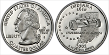 2002-S 25C Indiana Silver PR70DCAM