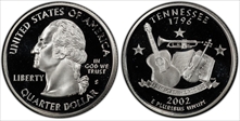 2002-S 25C Tennessee Silver PR70DCAM