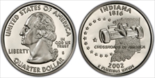 2002-S 25C Indiana PR70DCAM