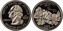 2002-S 25C Mississippi PR70DCAM