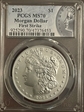 2023 $1 Morgan Dollar First Strike MS70