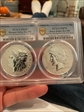 2023-S $1 Peace Dollar Rev PR Two-Coin Reverse Proof Set First Strike PR70