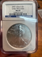2007 $1 Silver Eagle ms69