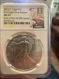 2025-(P) $1 Silver Eagle with Eagle Privy 1 of First 50,000 Issued MS69