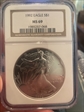 1992 $1 Silver Eagle MS69