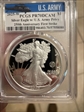 2025-W $1 Silver Eagle w/ U.S. Army Privy 250th Anniversary First Strike PR70DCAM