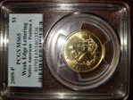 2009-P $1 Weak Edge Lettering Native American - Position A MS65