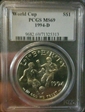 1994-D $1 World Cup MS69