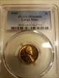 1960 1C Large Date MS64RD