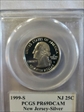 1999-S 25C New Jersey Silver PR69DCAM