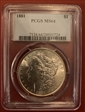 1881 $1 MS64