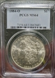 1884-O $1 MS64
