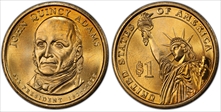 2008-D $1 John Quincy Adams Position B MS66