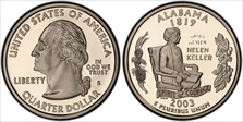 2003-S 25C Alabama PR69DCAM