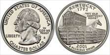 2001-S 25C Kentucky Silver PR69DCAM