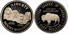 1991-S 50C Mount Rushmore PR69DCAM