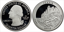 2012-S 25C Acadia NP - Silver PR69DCAM
