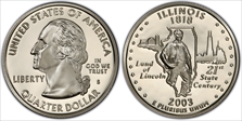 2003-S 25C Illinois PR69DCAM