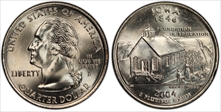2004-D 25C Iowa MS66