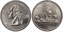 2000-D 25C Virginia MS66