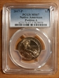 2017-P $1 Native American, Position A MS67