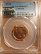1958 1C MS66RD