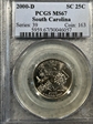 2000-D 25C South Carolina MS67