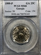 1999-P 25C Georgia MS66