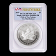 2019 $5 Maple Leaf Silver Modified PR Pride of Two Nations, U.S. Set First Strike PR70