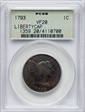 1793 1C Liberty Cap VF20BN