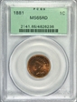 1881 1C MS65RD