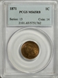 1871 1C MS65RB