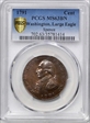 1791 1C Washington, Large Eagle MS63BN