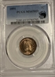 1891 1C MS65RD