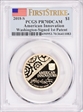 2018-S $1 American Innovation Series Washington-Signed 1st Patent First Strike PR70DCAM