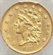 1834 $2.50 Classic MS61