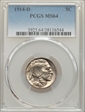 1914-D 5C MS64
