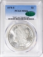 1878-S $1 MS66