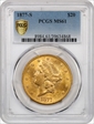 1877-S $20 MS61