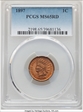 1897 1C MS65RD