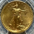 1907 $20 High Relief, Wire Edge MS63