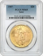 1907 $20 Saint-Gaudens MS65