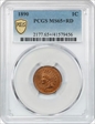 1890 1C MS65+ RD