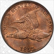 1857 1C Flying Eagle MS65