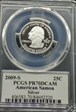 2009-S 25C American Samoa Silver PR70DCAM