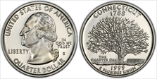 1999-S 25C Connecticut Silver PR69DCAM
