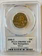 2000-S 25C New Hampshire Silver PR69DCAM