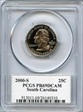 2000-S 25C South Carolina PR69DCAM
